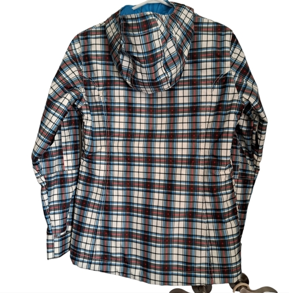BURTON DRYRIDE multi plaid check SNOWBOARD ski jacket coat sport coastal lady M - Picture 2 of 13